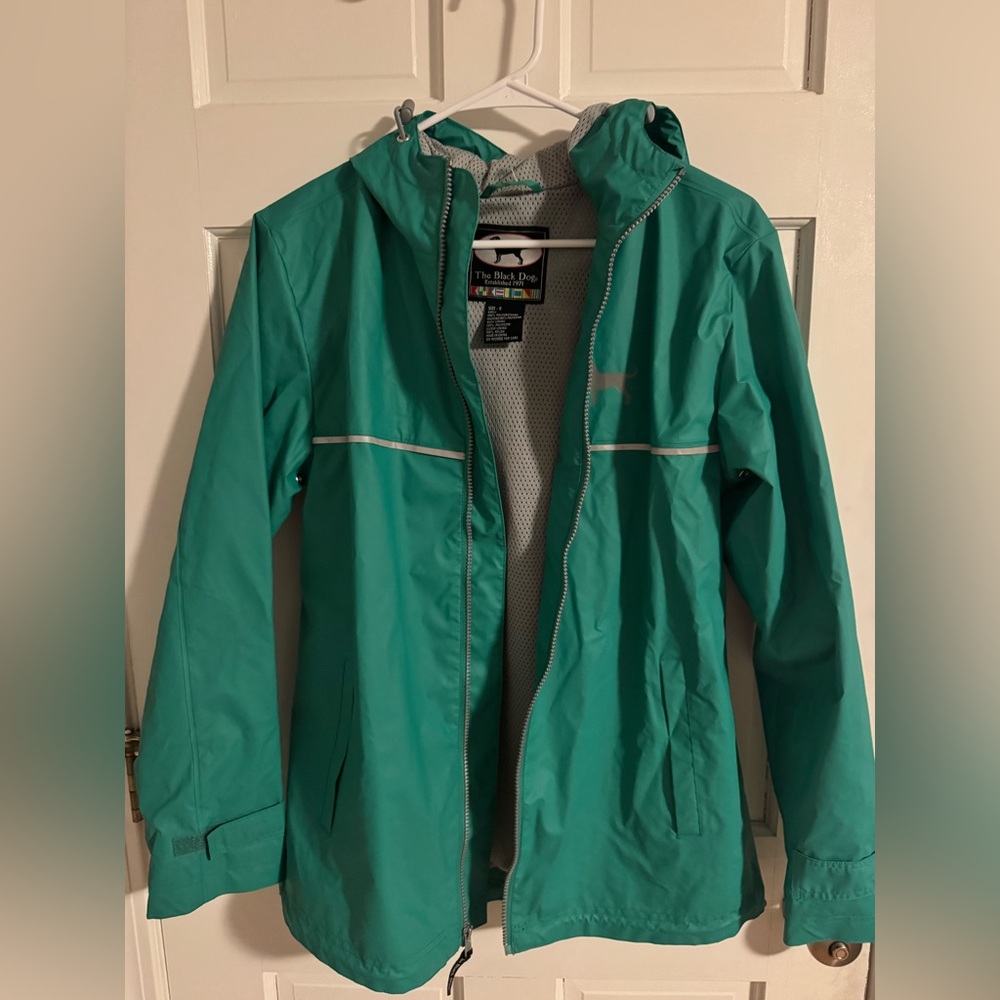 Woman’s The Black Dog Jacket Size Small - teal color